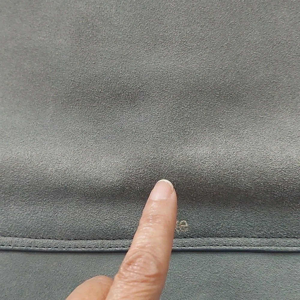 Acote suede grayish blue bag. - Picture 10 of 11